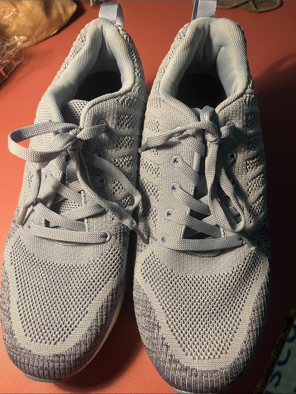 Mishansha Light Blue Knit Athletic Shoes